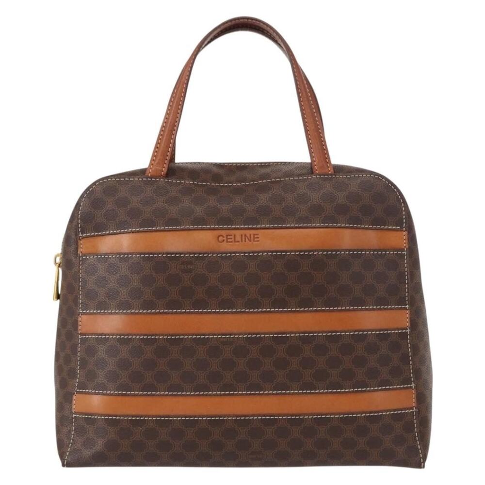 Celine Macadam Handbag Brown